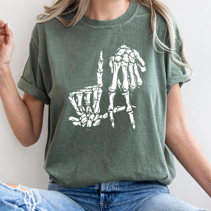 Skeleton Retro Halloween Comfort Colors Tshirt