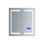 Bracciano 24 in. W x 30 in. H Surface-Mount LED Mirror Medicine Cabinet with Defogger