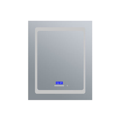 Bracciano 24 in. W x 32 in. H Surface-Mount LED Mirror Medicine Cabinet with Defogger