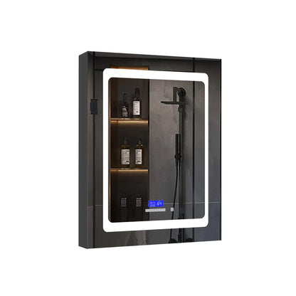 Bracciano 24 in. W x 32 in. H Surface-Mount LED Mirror Medicine Cabinet with Defogger