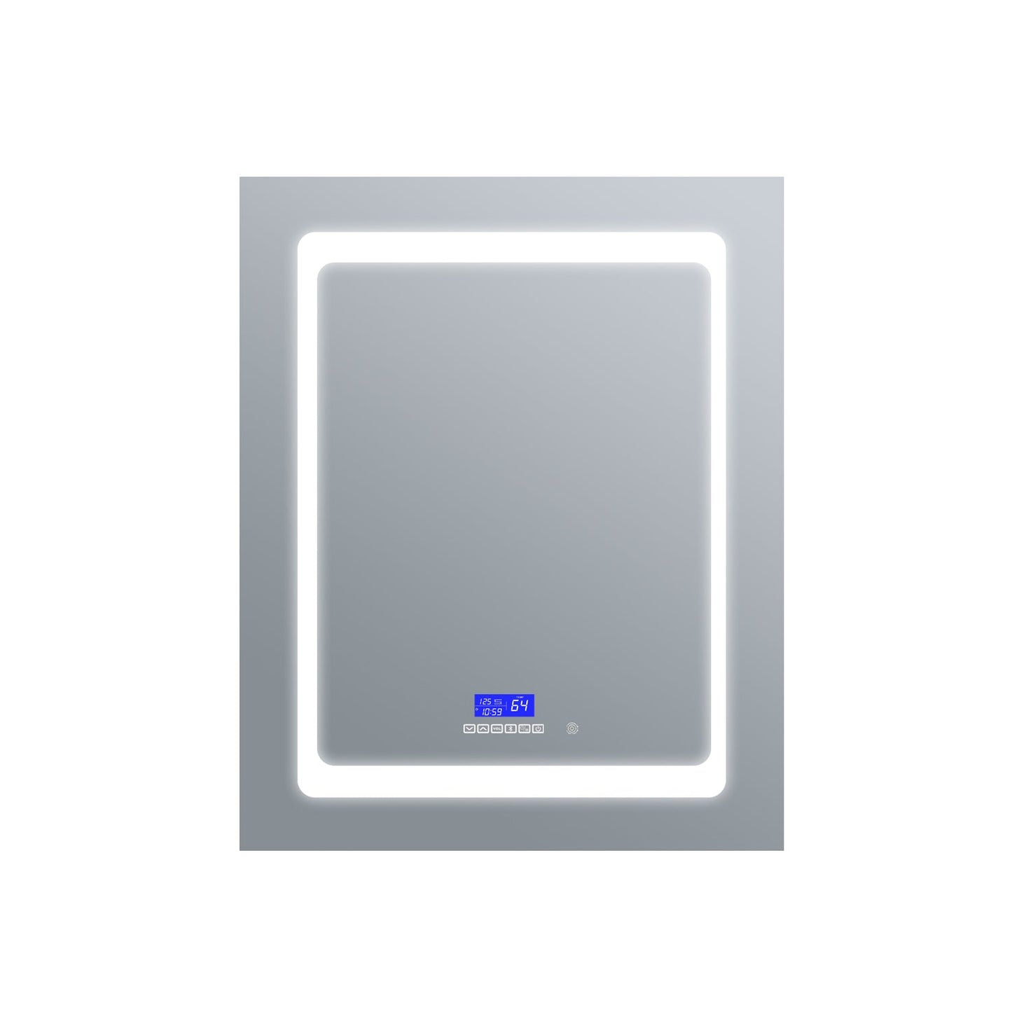Bracciano 24 in. W x 32 in. H Surface-Mount LED Mirror Medicine Cabinet with Defogger