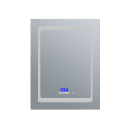 Bracciano 24 in. W x 36 in. H Surface-Mount LED Mirror Medicine Cabinet with Defogger