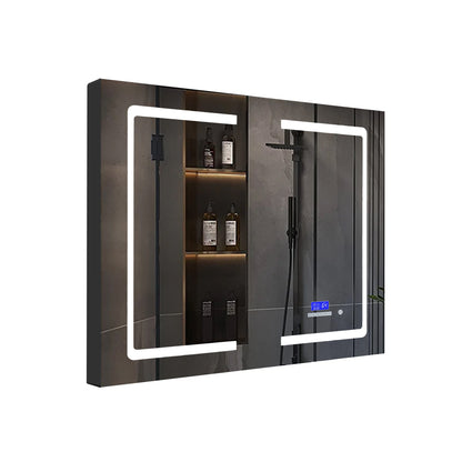 Bracciano 36 in. W x 32 in. H Surface-Mount LED Mirror Medicine Cabinet with Defogger