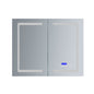 Bracciano 36 in. W x 32 in. H Surface-Mount LED Mirror Medicine Cabinet with Defogger