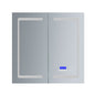 Bracciano 36 in. W x 36 in. H Surface-Mount LED Mirror Medicine Cabinet with Defogger