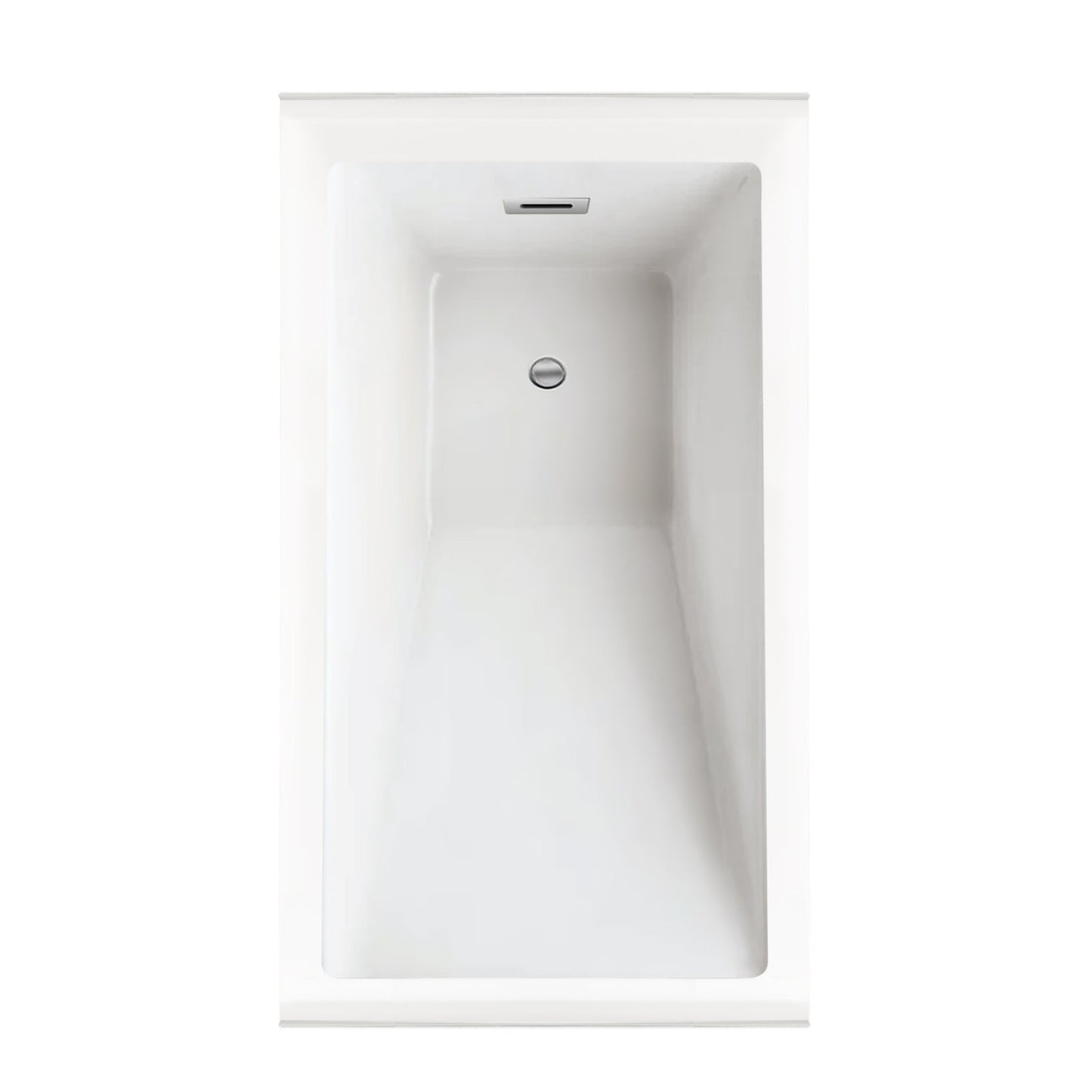 Lexora Provenza 60" x 30" Alcove Soaking Bathtub in White – Left or Right Drain (LBPV6030)