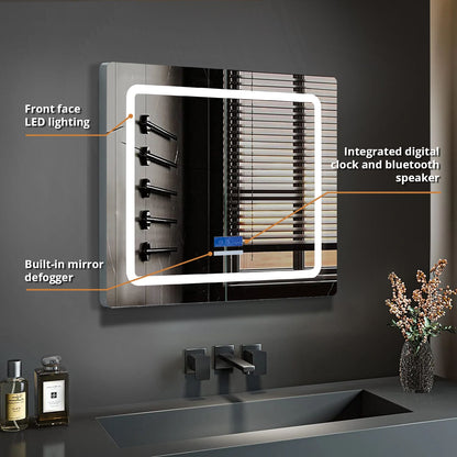 Caldona 36 in. W x 36 in. H LED Bathroom Vanity Mirror