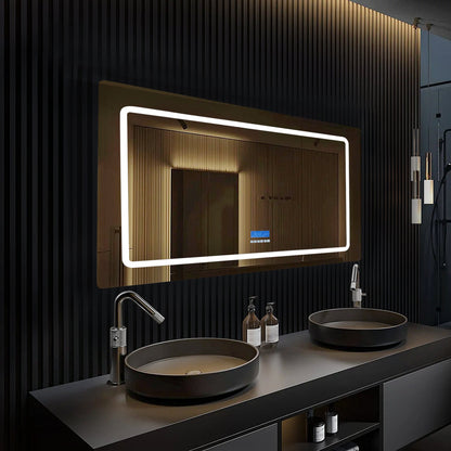 Caldona 48 in. W x 32 in. H LED Bathroom Vanity Mirror