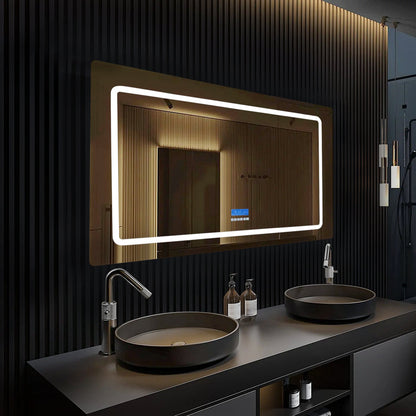 Caldona 48 in. W x 36 in. H LED Bathroom Vanity Mirror