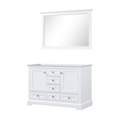 Dukes 48 in. W x 22 in. D White Double Bath Vanity