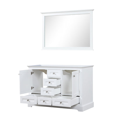 Dukes 48 in. W x 22 in. D White Double Bath Vanity