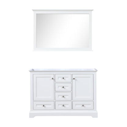 Dukes 48 in. W x 22 in. D White Double Bath Vanity
