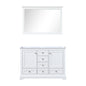 Dukes 48 in. W x 22 in. D White Double Bath Vanity