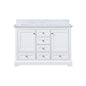Dukes 48 in. W x 22 in. D White Double Bath Vanity