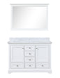 Dukes 48 in. W x 22 in. D White Double Bath Vanity