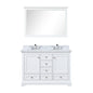 Dukes 48 in. W x 22 in. D White Double Bath Vanity