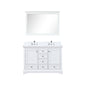 Dukes 48 in. W x 22 in. D White Double Bath Vanity