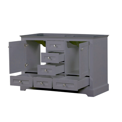 Dukes 48 in. W x 22 in. D Dark Grey Double Bath Vanity