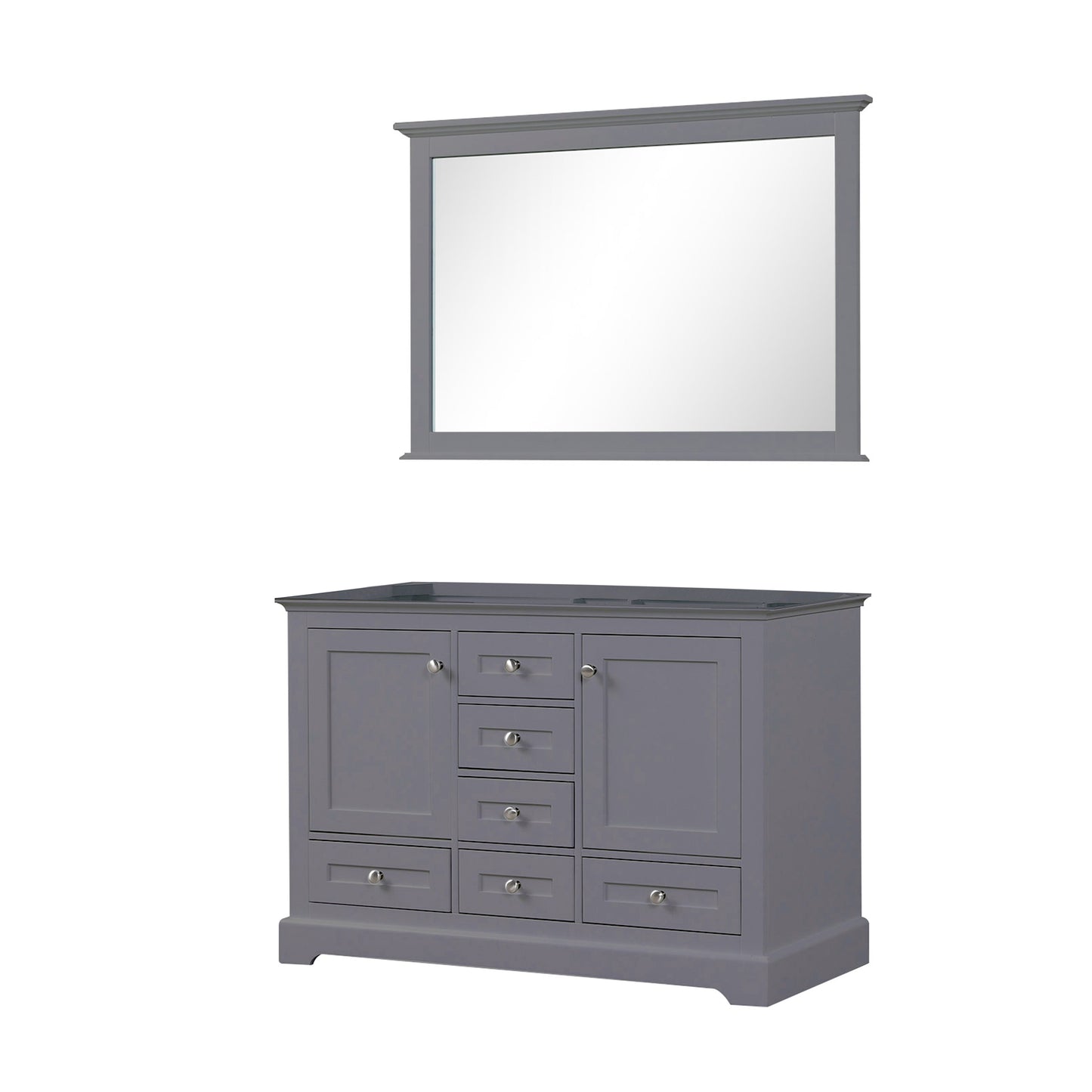 Dukes 48 in. W x 22 in. D Dark Grey Double Bath Vanity