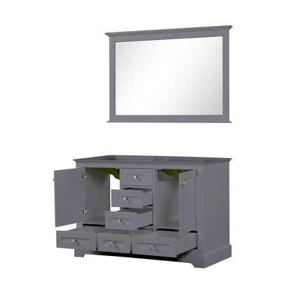 Dukes 48 in. W x 22 in. D Dark Grey Double Bath Vanity