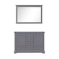 Dukes 48 in. W x 22 in. D Dark Grey Double Bath Vanity