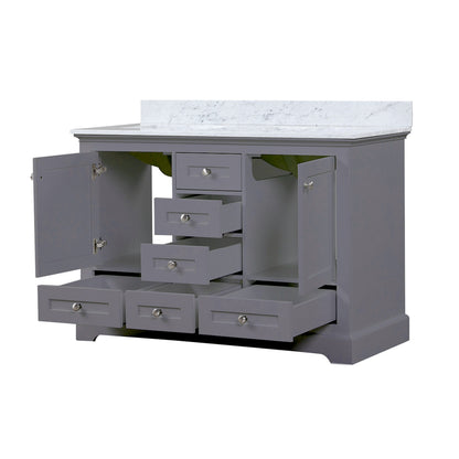 Dukes 48 in. W x 22 in. D Dark Grey Double Bath Vanity