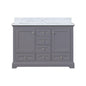 Dukes 48 in. W x 22 in. D Dark Grey Double Bath Vanity