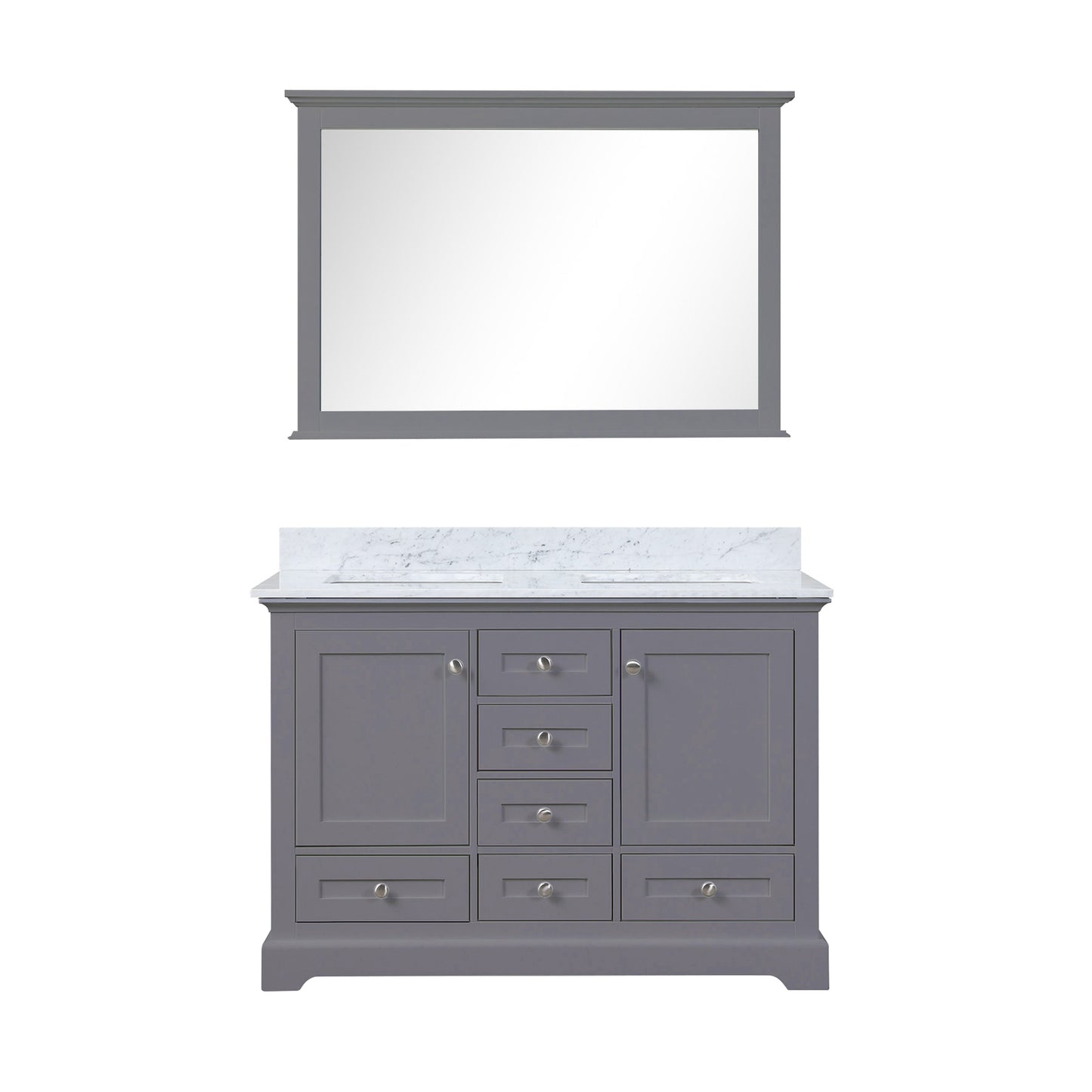 Dukes 48 in. W x 22 in. D Dark Grey Double Bath Vanity
