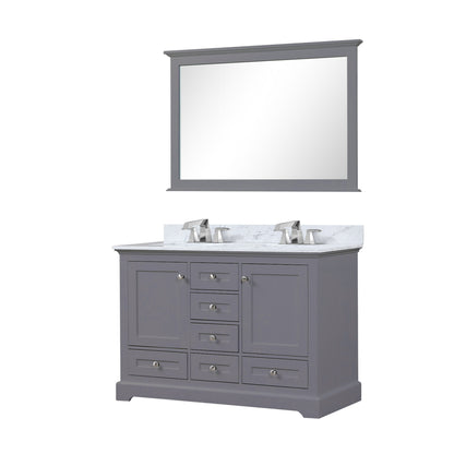 Dukes 48 in. W x 22 in. D Dark Grey Double Bath Vanity