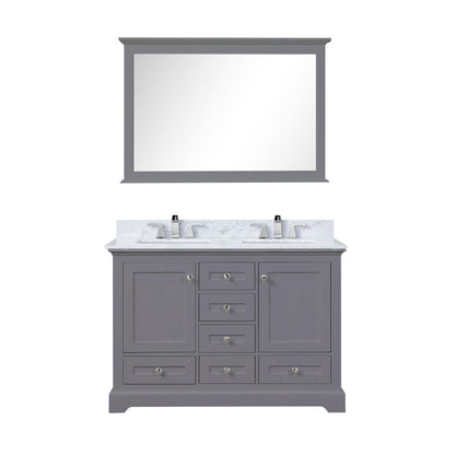 Dukes 48 in. W x 22 in. D Dark Grey Double Bath Vanity