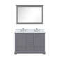 Dukes 48 in. W x 22 in. D Dark Grey Double Bath Vanity