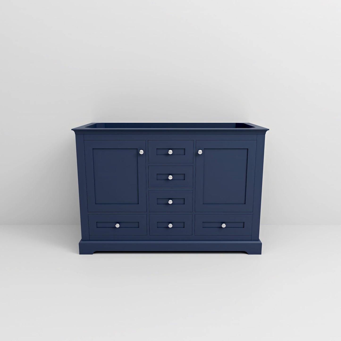 Dukes 48 in. W x 22 in. D Navy Blue Double Bath Vanity