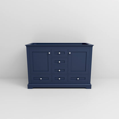 Dukes 48 in. W x 22 in. D Navy Blue Double Bath Vanity