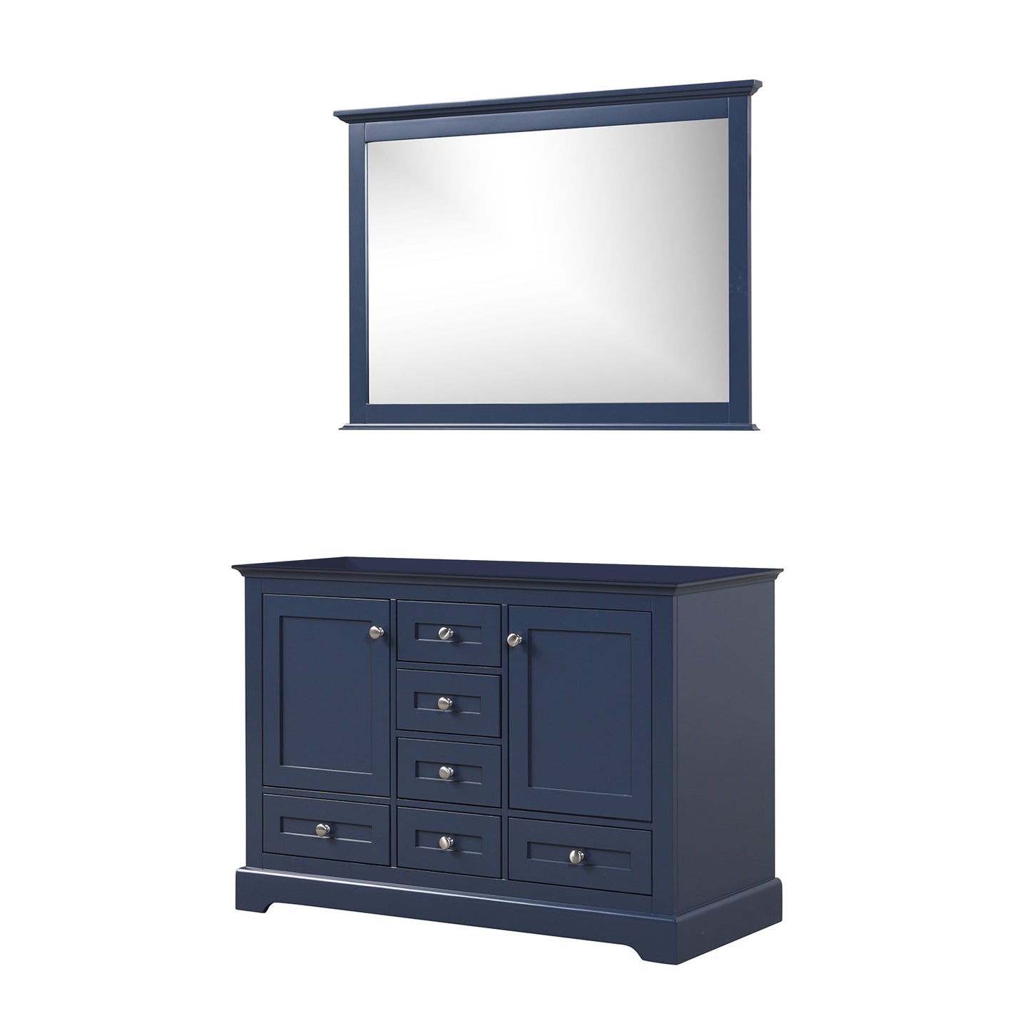 Dukes 48 in. W x 22 in. D Navy Blue Double Bath Vanity
