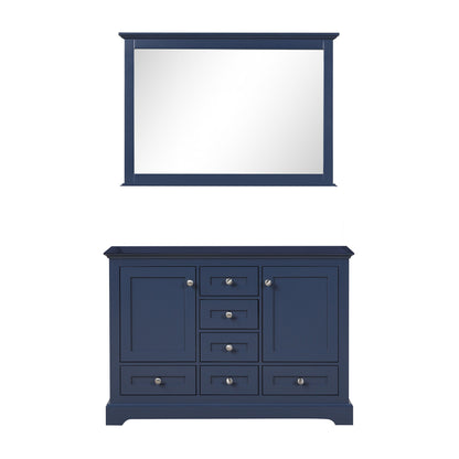 Dukes 48 in. W x 22 in. D Navy Blue Double Bath Vanity