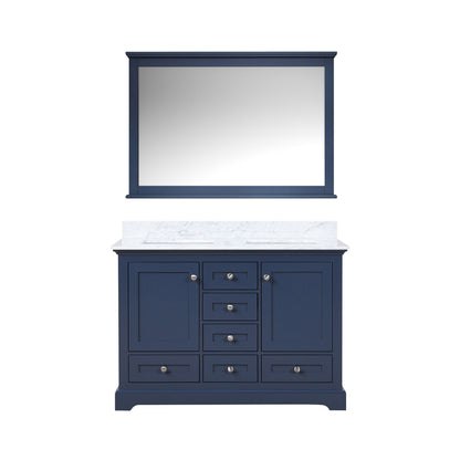 Dukes 48 in. W x 22 in. D Navy Blue Double Bath Vanity
