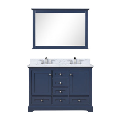 Dukes 48 in. W x 22 in. D Navy Blue Double Bath Vanity