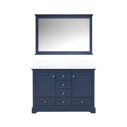 Dukes 48 in. W x 22 in. D Navy Blue Double Bath Vanity