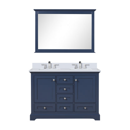 Dukes 48 in. W x 22 in. D Navy Blue Double Bath Vanity