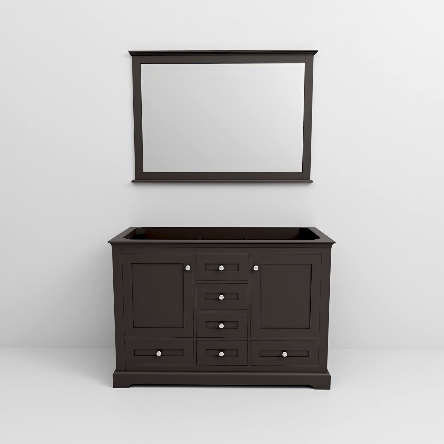 Dukes 48 in. W x 22 in. D Espresso Double Bath Vanity