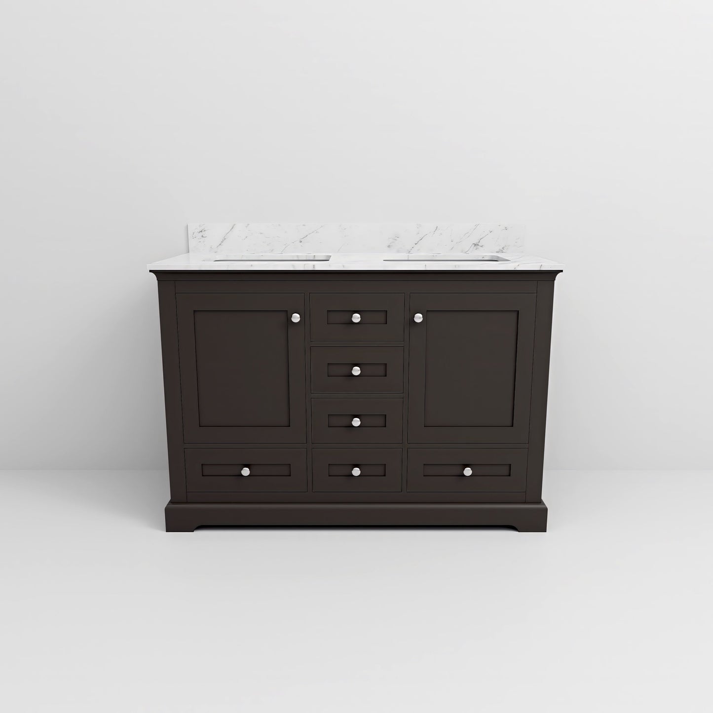 Dukes 48 in. W x 22 in. D Espresso Double Bath Vanity