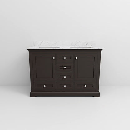 Dukes 48 in. W x 22 in. D Espresso Double Bath Vanity