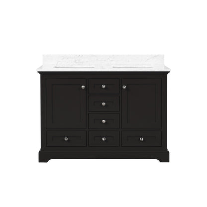 Dukes 48 in. W x 22 in. D Espresso Double Bath Vanity