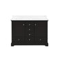 Dukes 48 in. W x 22 in. D Espresso Double Bath Vanity