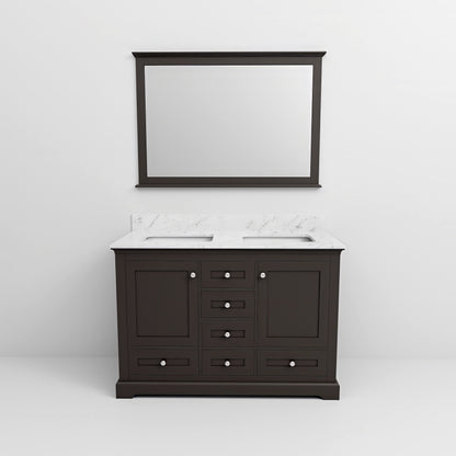 Dukes 48 in. W x 22 in. D Espresso Double Bath Vanity