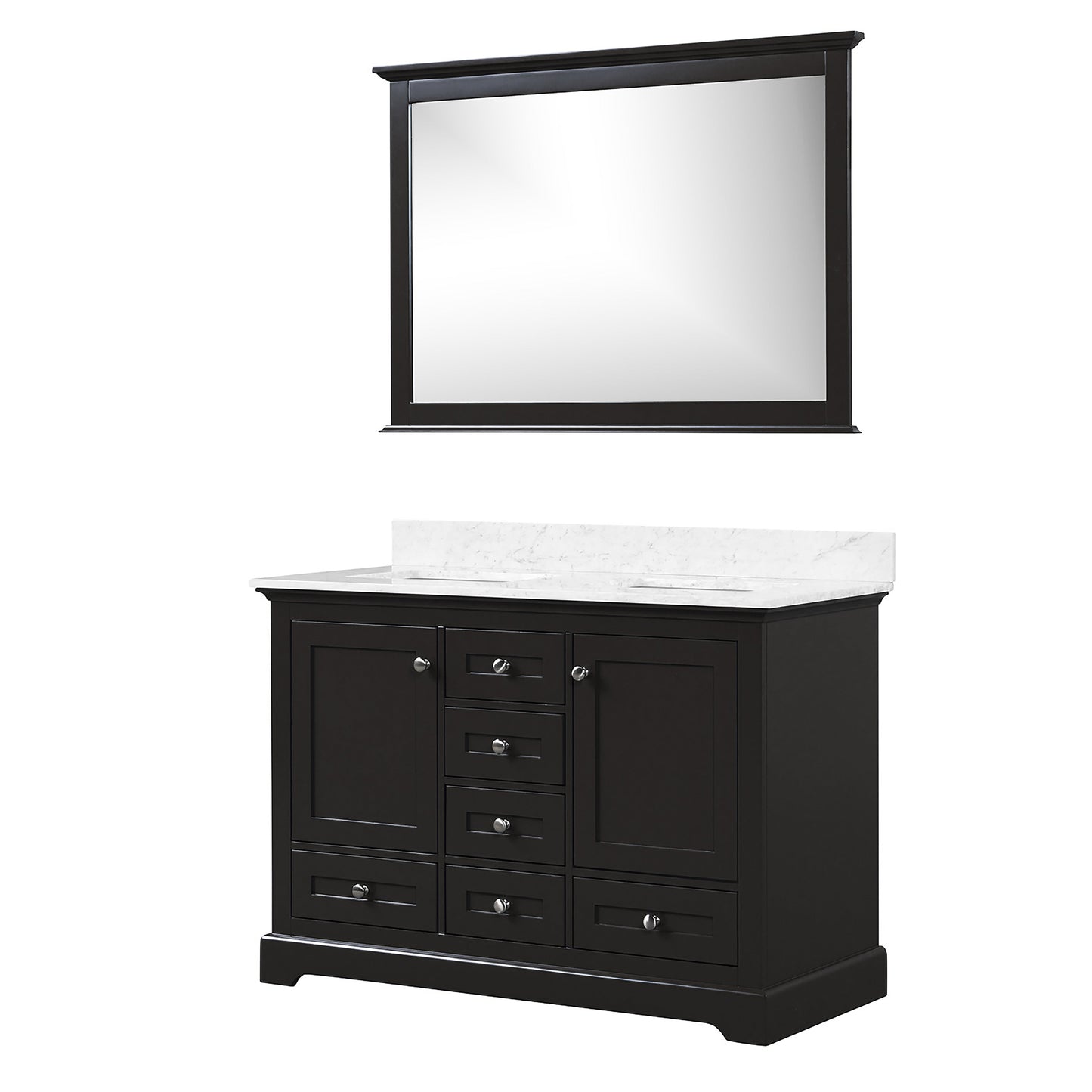 Dukes 48 in. W x 22 in. D Espresso Double Bath Vanity