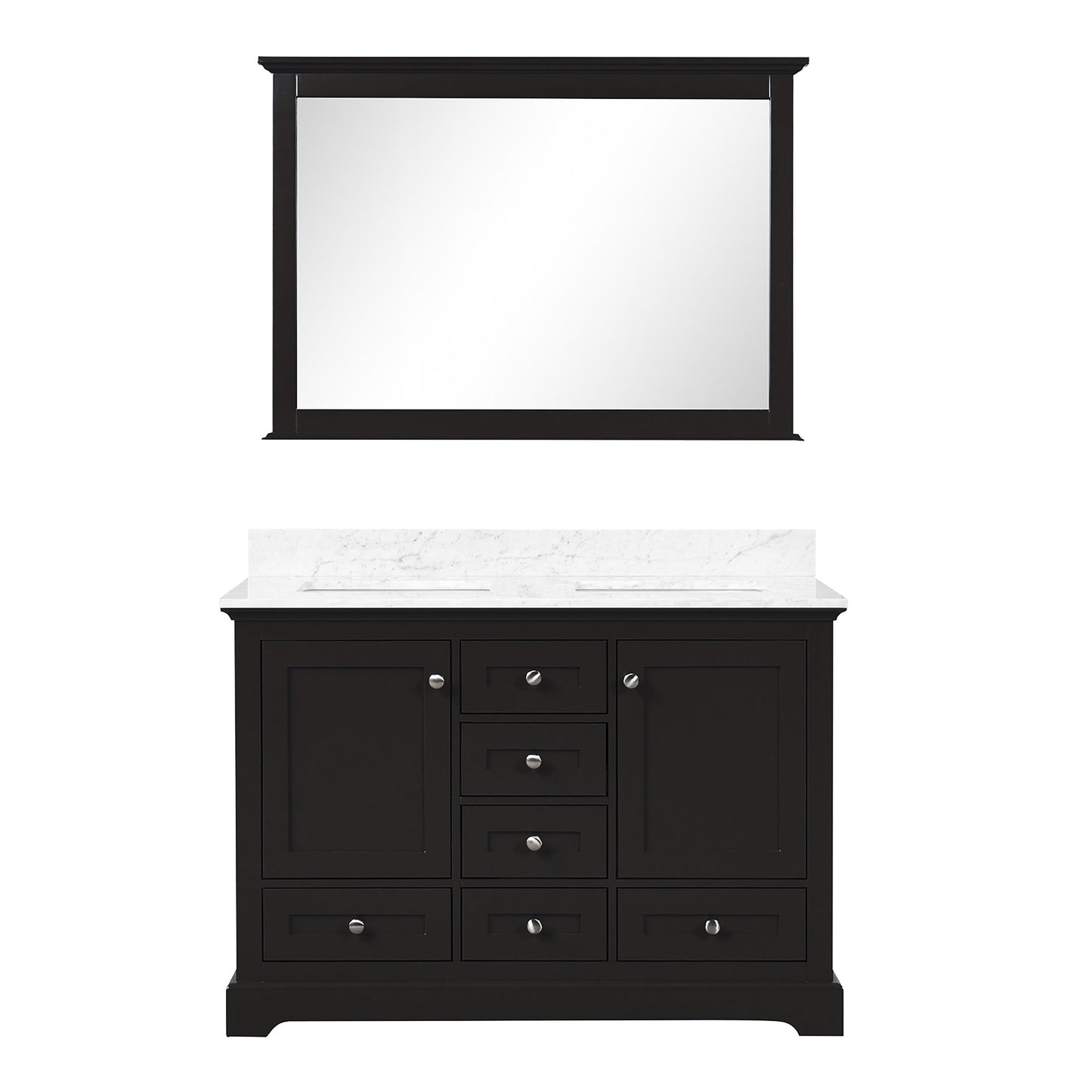 Dukes 48 in. W x 22 in. D Espresso Double Bath Vanity