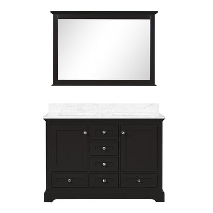 Dukes 48 in. W x 22 in. D Espresso Double Bath Vanity