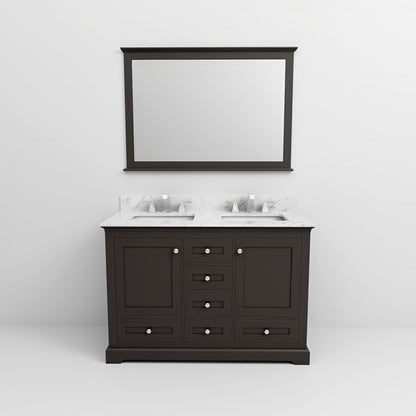 Dukes 48 in. W x 22 in. D Espresso Double Bath Vanity