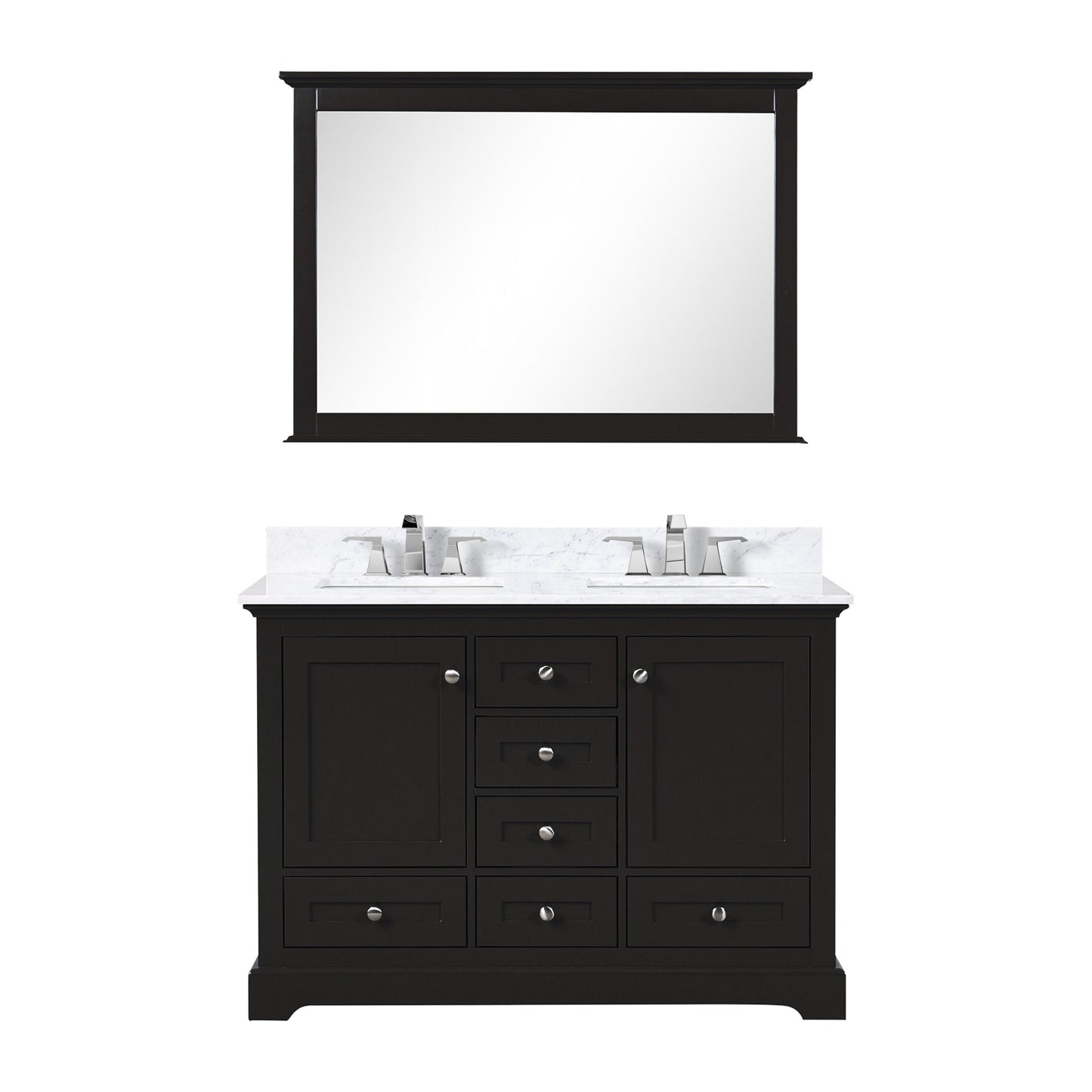 Dukes 48 in. W x 22 in. D Espresso Double Bath Vanity